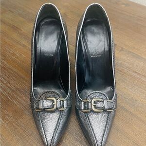 Elegant Prada Silver Women's Shoes